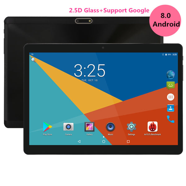 Super Tempered 2.5D Glass 10 inch Android Tablet 8.0 Octa Core