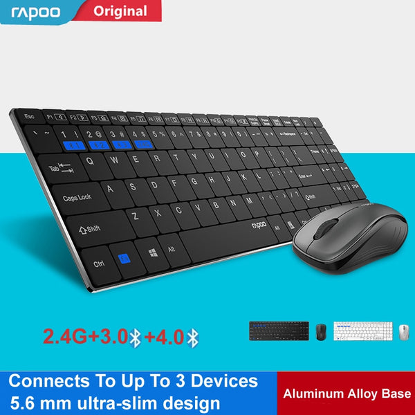 Ultra Slim Wireless Keyboard - Gift Mouse With Bluetooth 3.0
