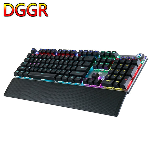 Ergonomic Rainbow Light Mechanical Keyboard