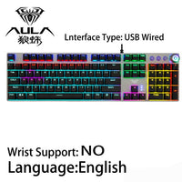 Ergonomic Rainbow Light Mechanical Keyboard