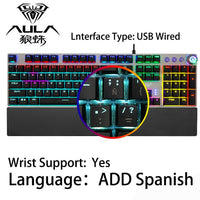 Ergonomic Rainbow Light Mechanical Keyboard
