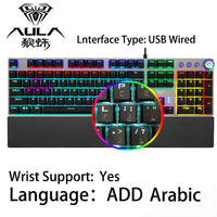 Ergonomic Rainbow Light Mechanical Keyboard