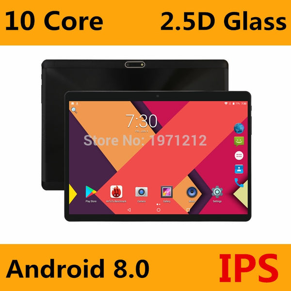 LTE Support Super 2.5D Tempered Glass IPS 10 Inch Tablet PC 4GB RAM 64GB