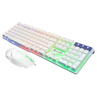 Wired Rainbow Lighting Keyboard with Ergonomic Keypad